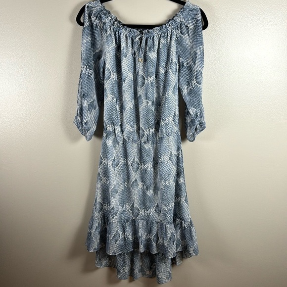 White House Black Market 3Q Snake Print Hi Lo Boho - Picture 9 of 9